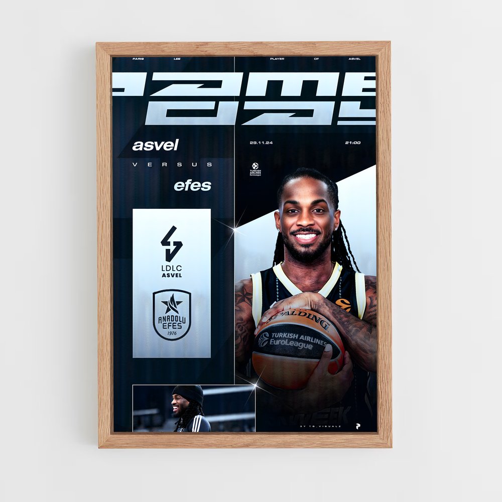 Poster Anadolu efes sommeille – affiche Basketball (vue 4)